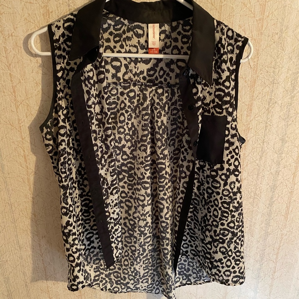 Cheetah print tank top